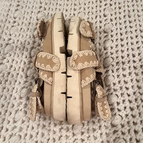 Mou suede flatbed sandals - Picture 7 of 7